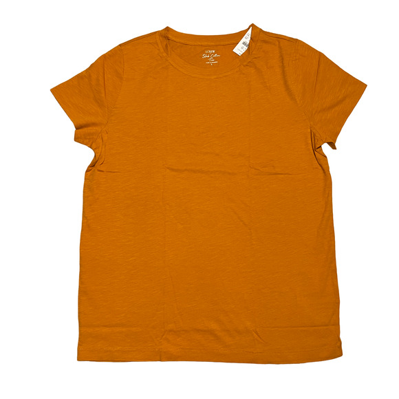 NWT J. Crew Bronzed Spice Vintage Slub Cotton Crewneck Tee - Picture 1 of 9